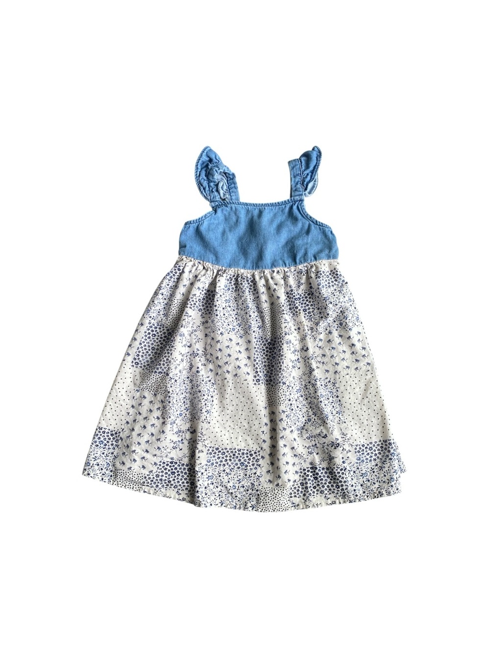 Oshkosh Bgosh Quilted Pattern Denim Dress